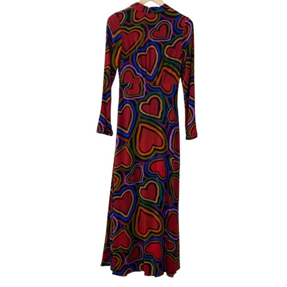 Farm Rio Rainbow Wild Hearts dress NEW - Picture 5 of 15